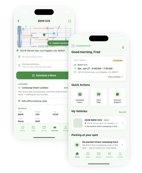 The Curbswap app